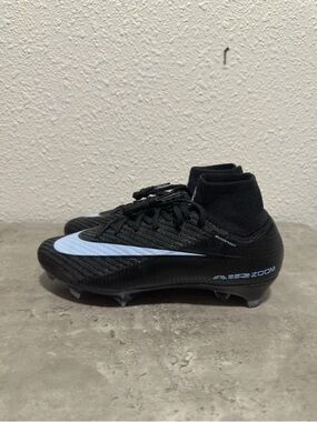 Nike Superfly 10 Elite FG (FQ1454-001) Black Ice Blue Size 5.5